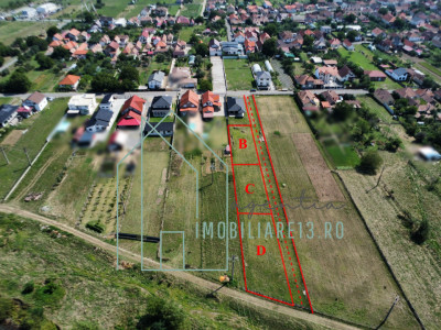 De vanzare parcele de teren intravilan cu utilitati in Petresti, Sebes