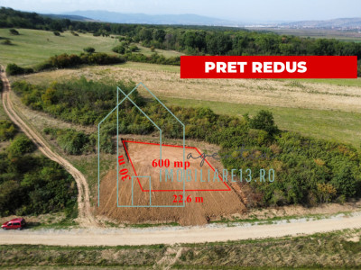 Teren extravilan cabana 600 mp la iesire din Petresti, 1.3km de asfalt