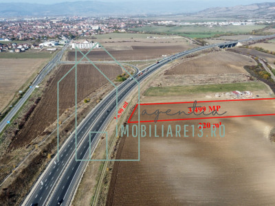 Teren panou publicitar langa autostrada A1 Sebes-Sibiu